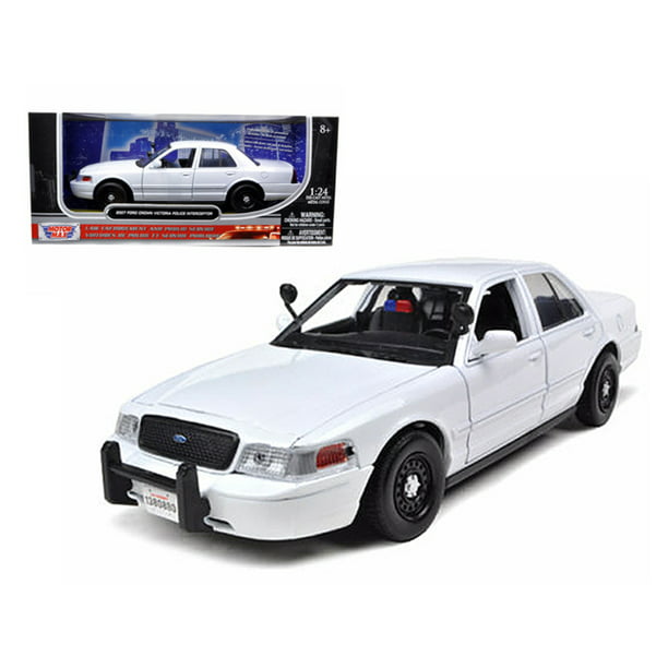 2010 Ford Crown Victoria Unmarked Police Car Black and White 1//24 Diecast Car Mo